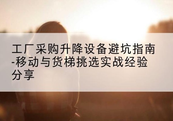 纳雍移动式升降机怎么选-工厂采购升降设备避坑指南-移动与货梯挑选实战经验分享
